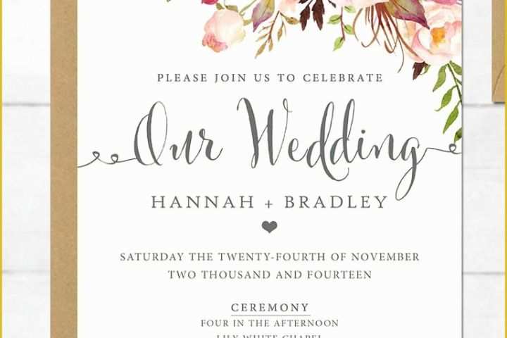 Wedding Video Templates Free Download Of Wedding Invitation Wedding Invitation Template Superb