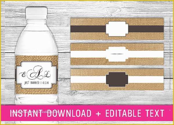 Wedding Water Bottle Labels Template Free Of 24 Sample Water Bottle Label Templates to Download