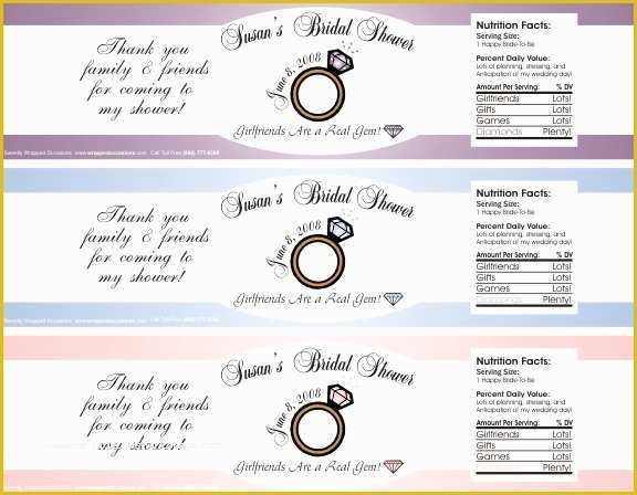 Wedding Water Bottle Labels Template Free Of 4 Best Of Bridal Shower Printable Labels Free