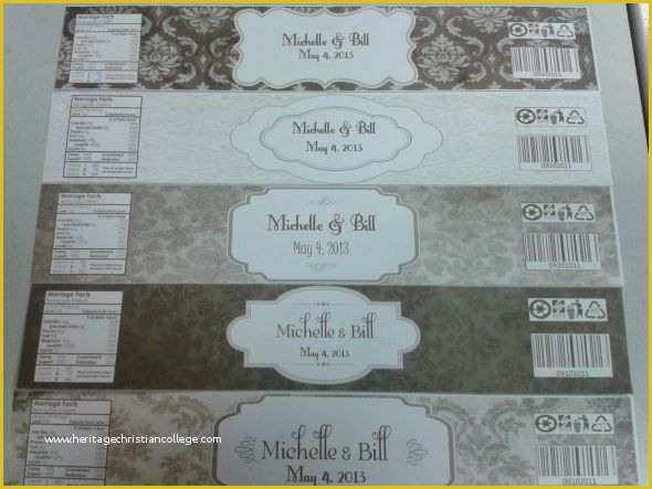 Wedding Water Bottle Labels Template Free Of Vintage Water Bottle Labels Wedding Brown Diy Ivory