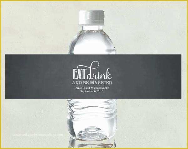 Wedding Water Bottle Labels Template Free Of Wedding Water Bottle Label Template Diy – Inntegra