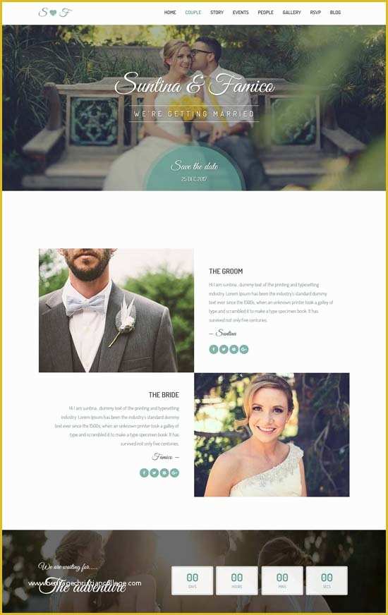 Wedding Website Templates Free Download Of 70 Best Wedding Website Templates Free &amp; Premium