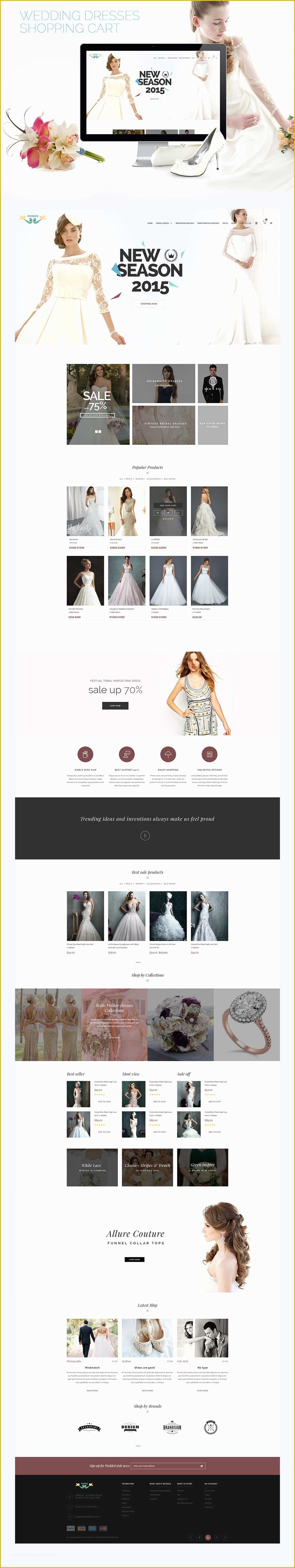 Wedding Website Templates Free Download Of Wedding E Merce Shopping Website Psd Template Download