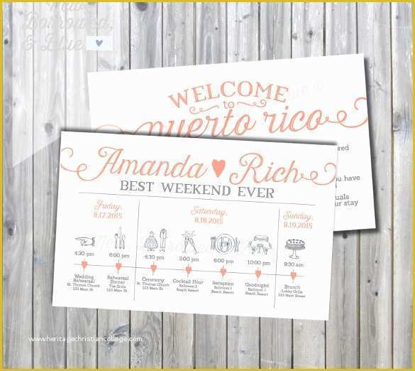 Wedding Weekend Itinerary Template Free Of 44 Wedding Itinerary Templates Doc Pdf Psd