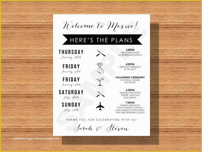 Wedding Weekend Itinerary Template Free Of 44 Wedding Itinerary Templates Doc Pdf Psd