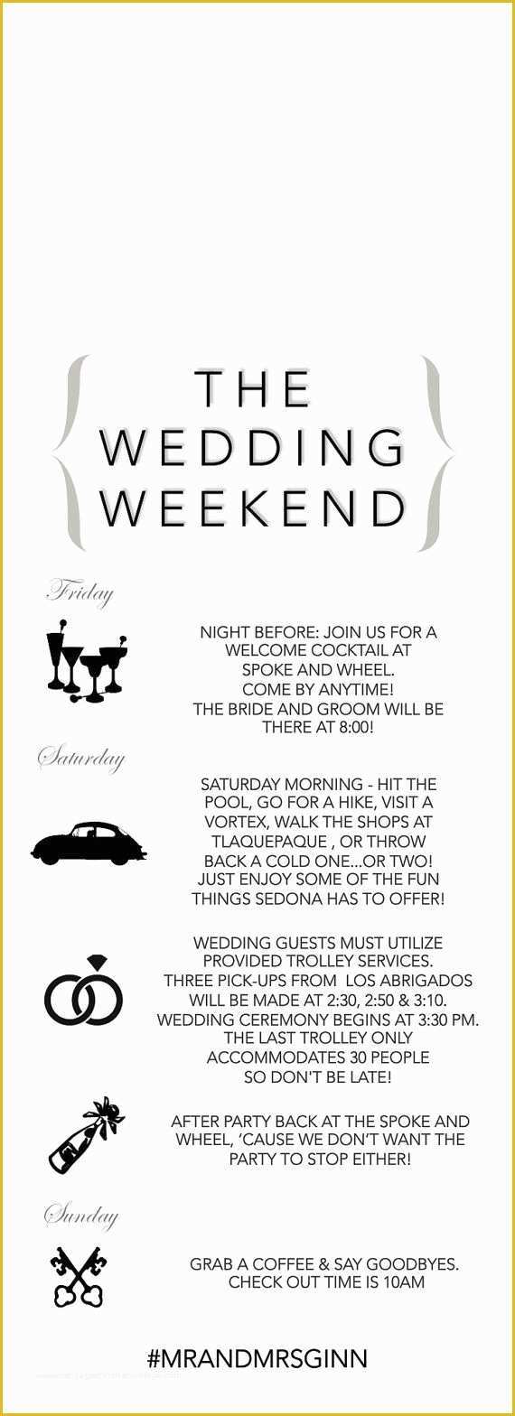 Wedding Weekend Itinerary Template Free Of Best 25 Wedding Weekend Itinerary Ideas On Pinterest