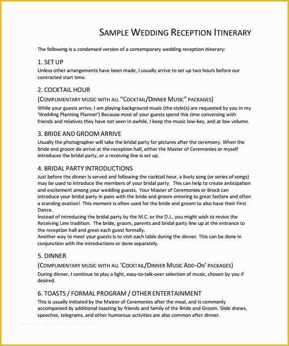Wedding Weekend Itinerary Template Free Of Sample Wedding Weekend Itinerary Template 12 Documents