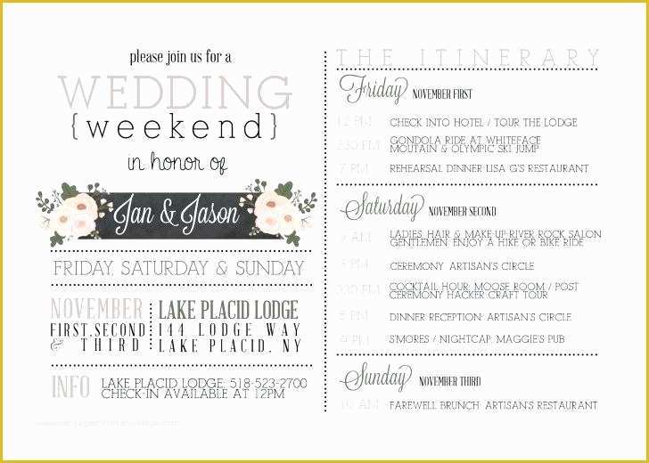 Wedding Weekend Itinerary Template Free Of Wedding Itinerary Template Free Unique Wedding Invitation