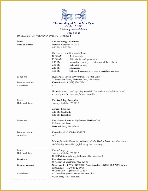 Wedding Weekend Itinerary Template Free Of Wedding Weekend Agenda Template Rutrackerplatform