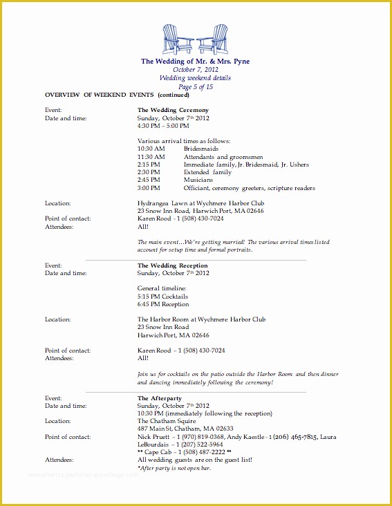 Wedding Weekend Itinerary Template Free Of Wedding Weekend Agenda Template Rutrackerplatform