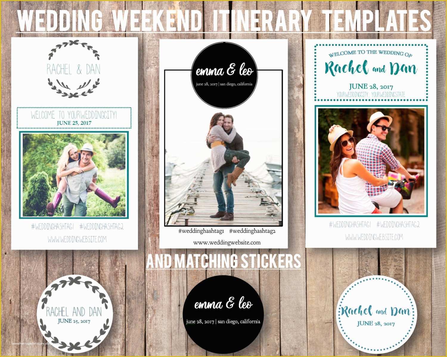 Wedding Weekend Itinerary Template Free Of Wedding Weekend Diy Itinerary Schedule Template by