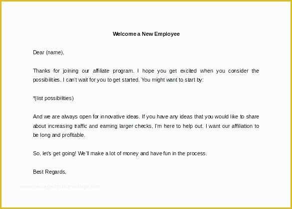 Welcome Email Template HTML Free Of Wel E Letter for New Employee From Hr Templates Doc Free