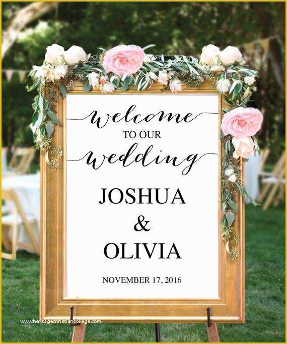 Welcome to Our Wedding Template Free Of Wedding Wel E Sign Template Editable Pdf Wel E to Our
