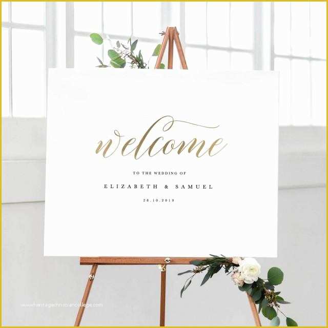 Welcome to Our Wedding Template Free Of Wel E to Our Wedding Sign Template Printable Wel E