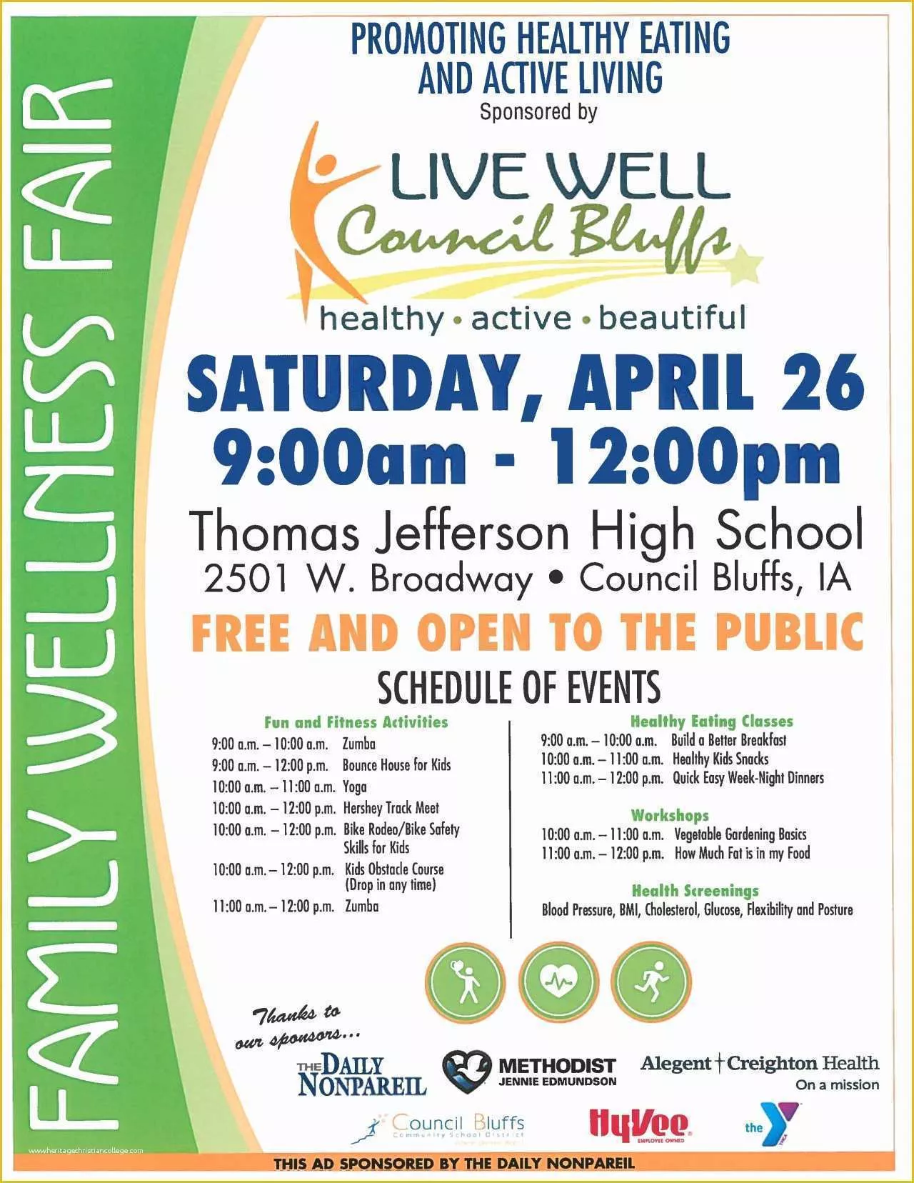 Wellness Flyer Templates Free Of 8 Best S Of Family Health Fair Flyers Health and