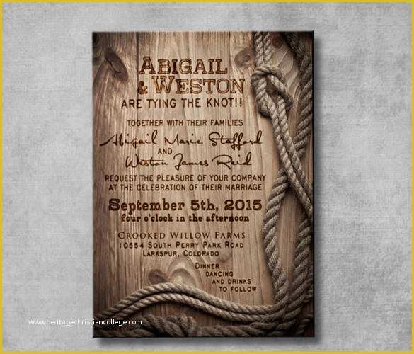 Western themed Invitations Templates Free Of 28 Western Wedding Invitation Templates – Free Sample