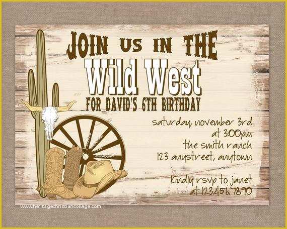 Western themed Invitations Templates Free Of Unavailable Listing On Etsy