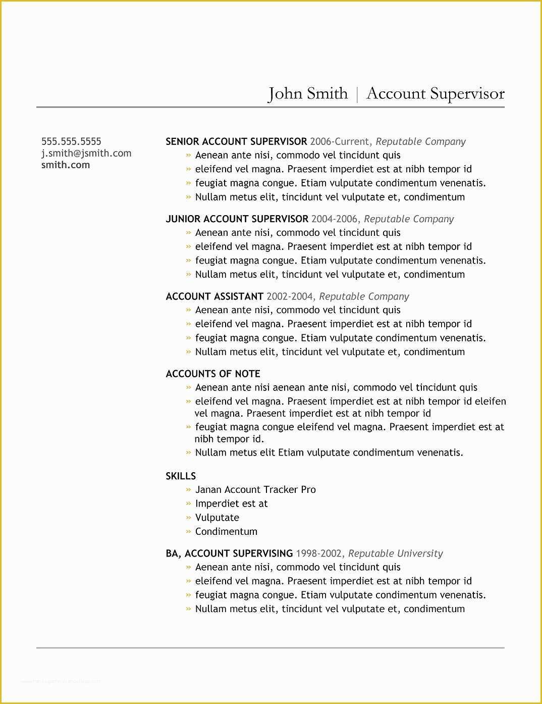 What is the Best Free Resume Template Of 9 Best Free Resume Templates for Freshers