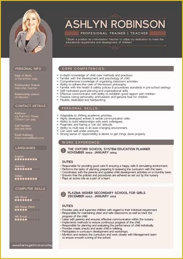 What is the Best Free Resume Template Of Free Premium Professional Resume Cv Design Template with