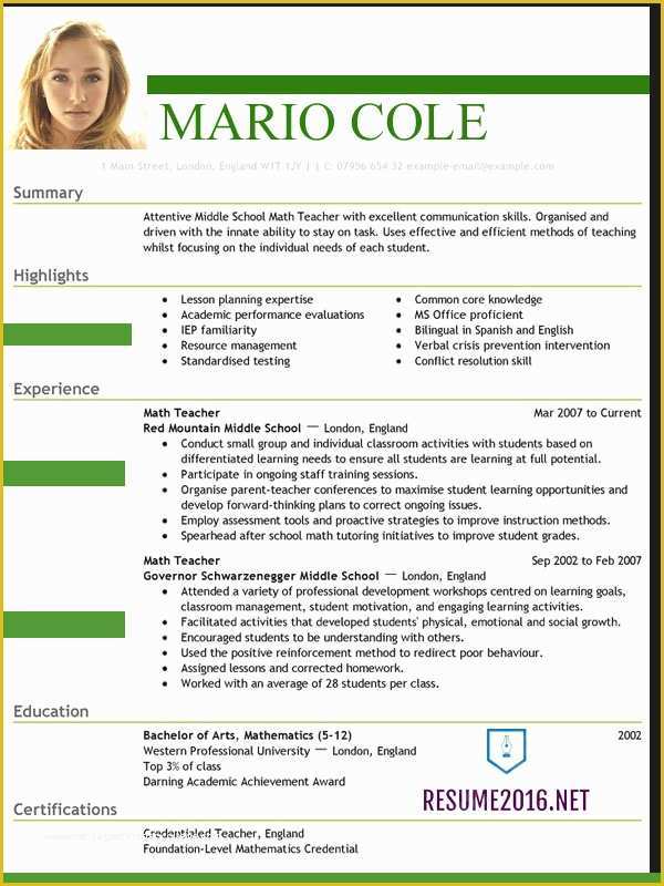 What is the Best Free Resume Template Of Resume Templates 2016 • which One Should You Choose