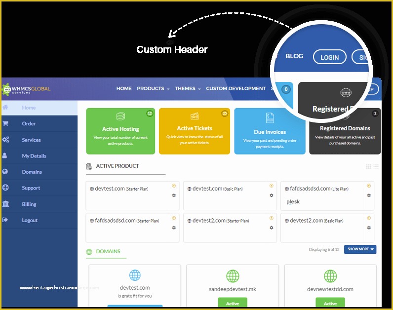 Whmcs Client area Templates Free Of Clientx Whmcs Client area theme