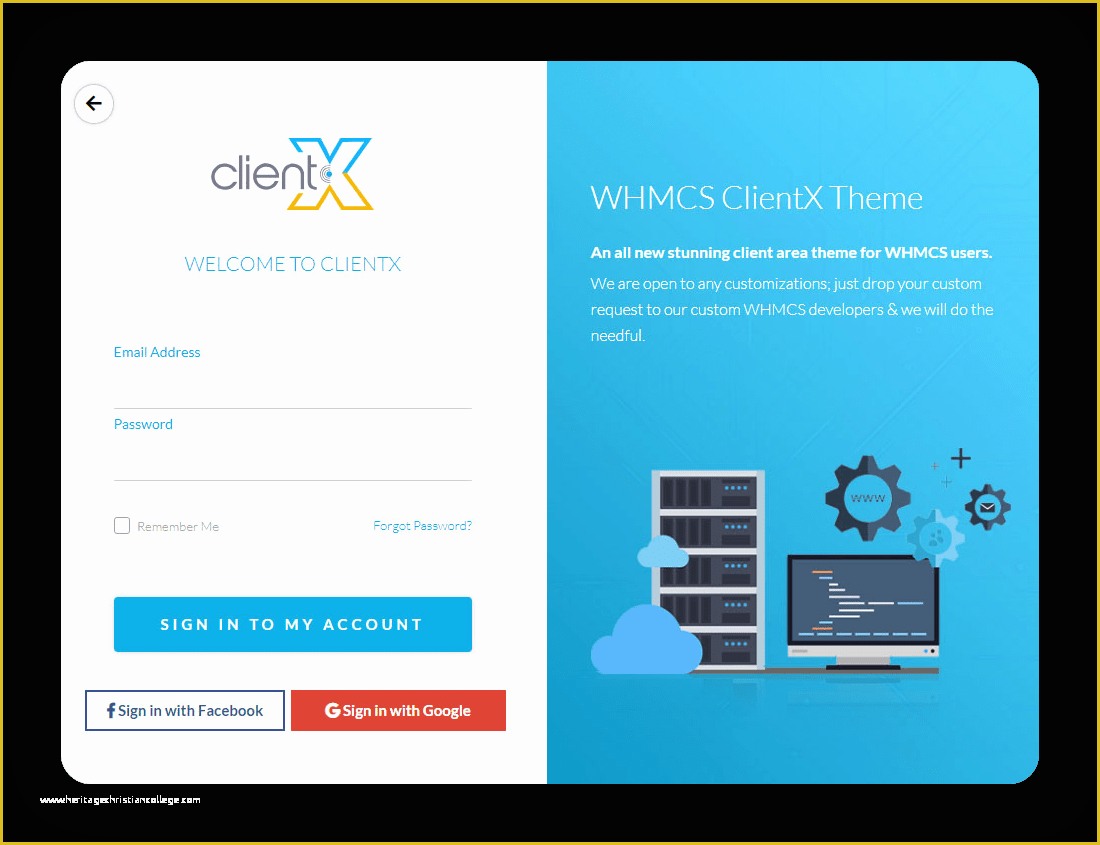 Whmcs Client area Templates Free Of Clientx Whmcs Client area theme