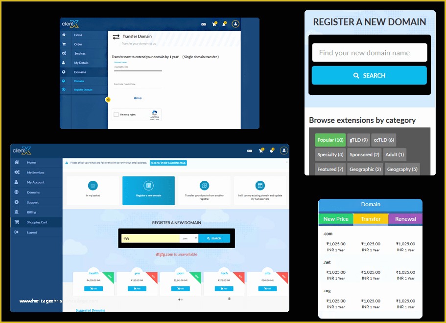 Whmcs Client area Templates Free Of Clientx Whmcs Client area theme