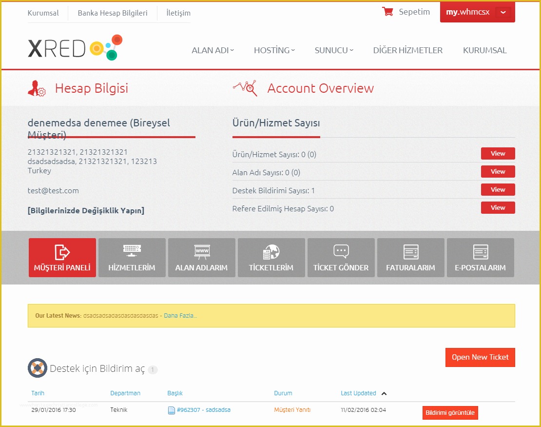 Whmcs Client area Templates Free Of Xred Whmcs Template Whmcsx