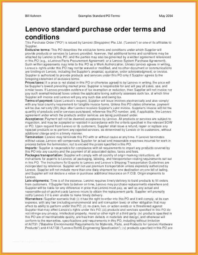 Wholesale Terms and Conditions Template Free Of 7 Purchase order Terms and Conditions Template Uk