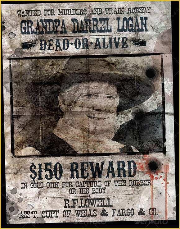 Wild West Wanted Poster Template Free Of 20 Free Wanted Poster Templates to Download