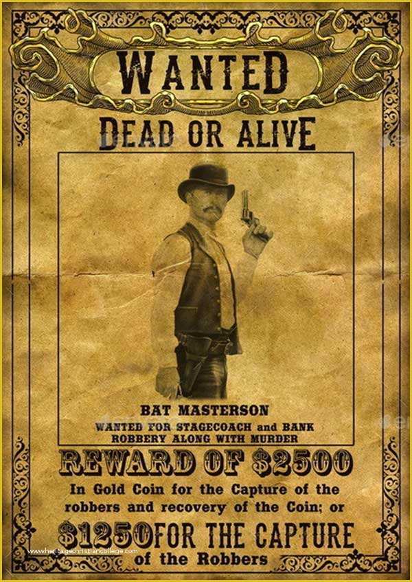Wild West Wanted Poster Template Free Of 23 Best Wanted Poster Template Psds to Download
