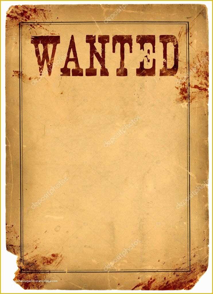 Wild West Wanted Poster Template Free Of Blood Stained Wanted Poster 1800s Wild West — Stock