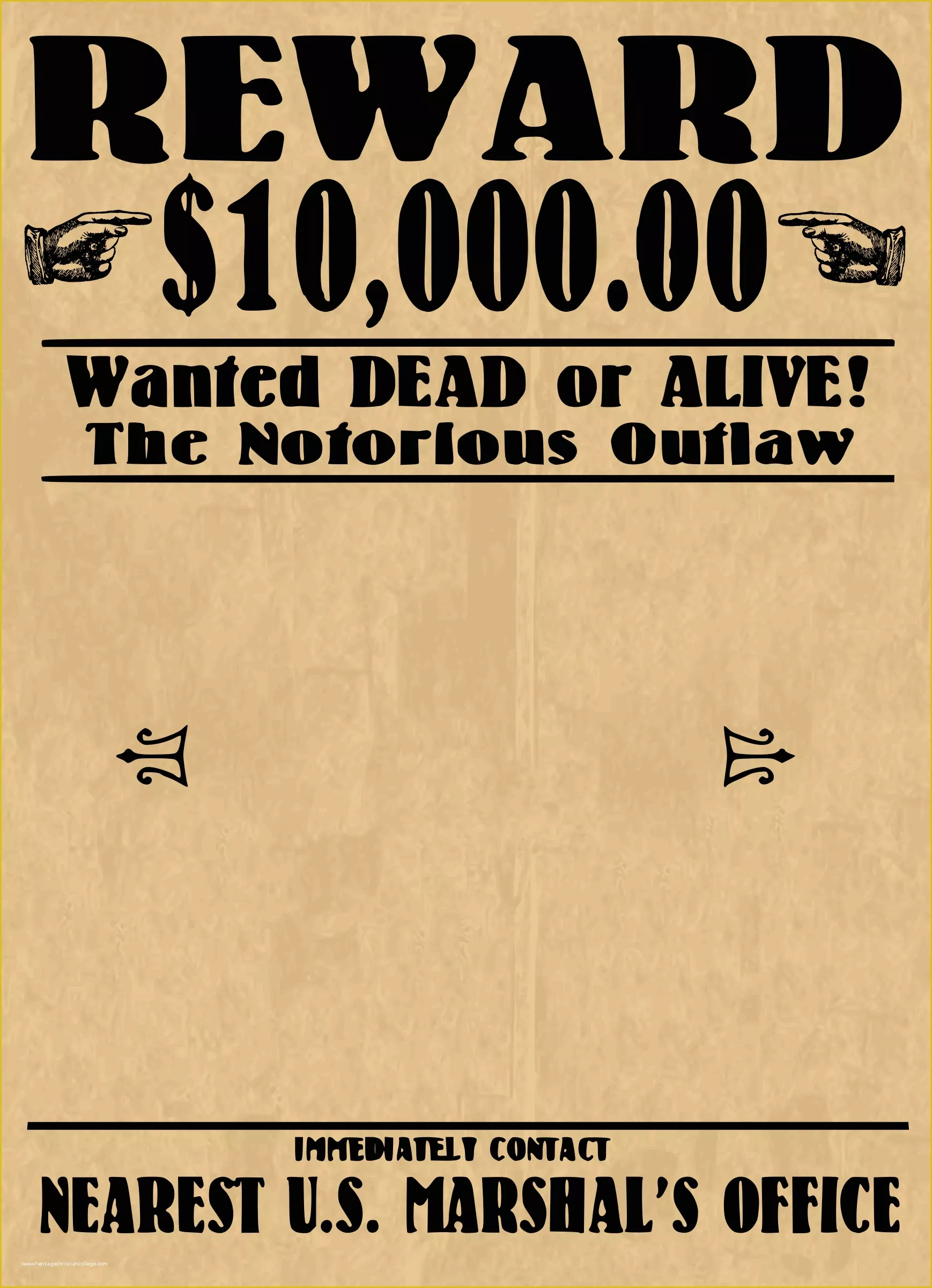 Wild West Wanted Poster Template Free Of Wanted Poster Blank by J4p4n This is One Of Those
