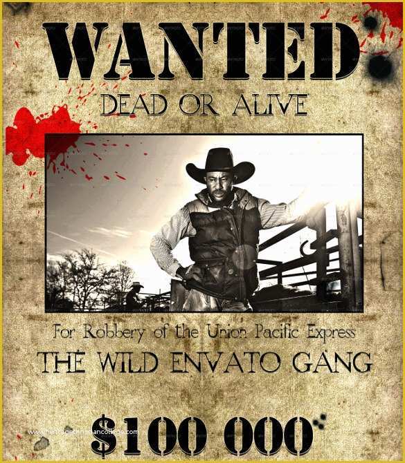 Wild West Wanted Poster Template Free Of Wanted Poster Template – 53 Free Printable Word Psd