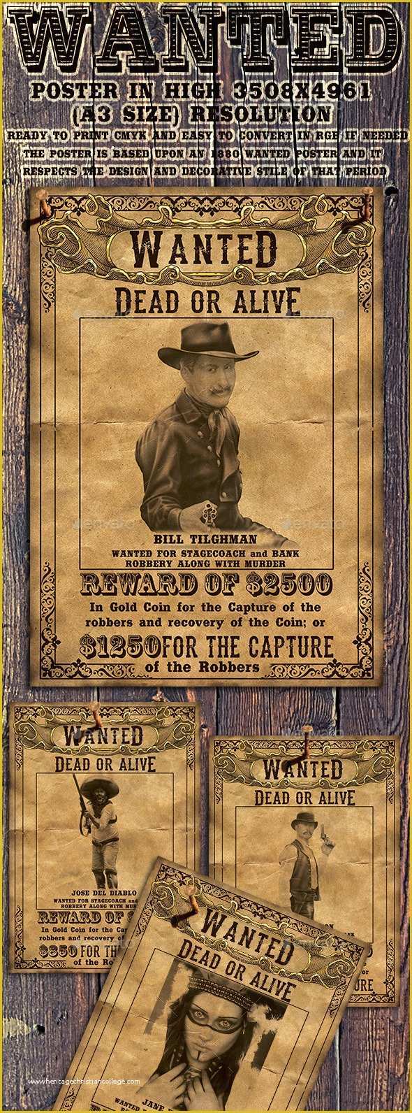 Wild West Wanted Poster Template Free Of Wild West Wanted Poster by Addichim