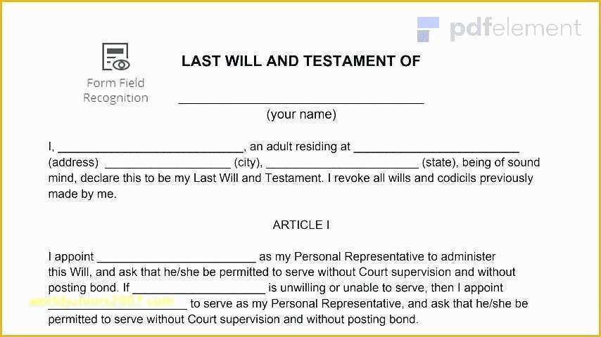 Will Template Uk Free Download Of Sample Executor Letter to Beneficiaries Last Will