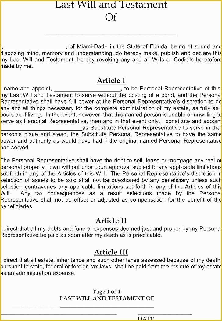 Will Testament Template Free Of Last Will Testament Template Free Last Will and Testament