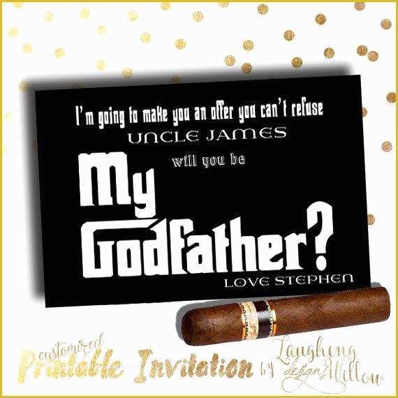 Will You Be My Godmother Free Template Of Godfather Card Will You Be My Godfather by