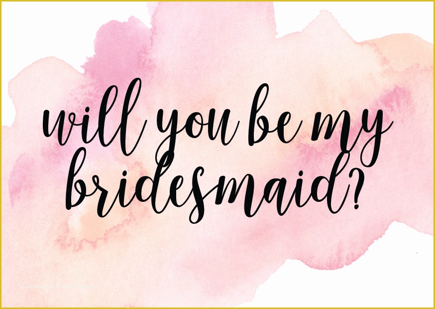 Will You Be My Godmother Free Template Of Will You Be My Bridesmaid – Designs by Brea