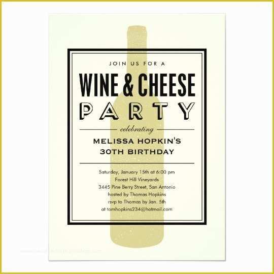 Wine and Cheese Party Invitation Template Free Of Wine and Cheese Invitations