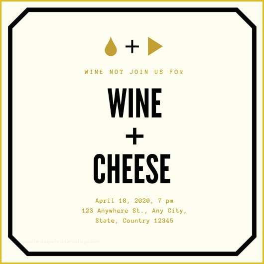 Wine and Cheese Party Invitation Template Free Of Wine and Cheese Invite Flyer Templates by Canva