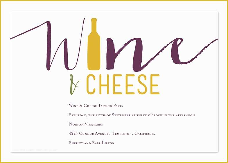 Wine and Cheese Party Invitation Template Free Of Wine and Cheese Party Invitations by Invitation
