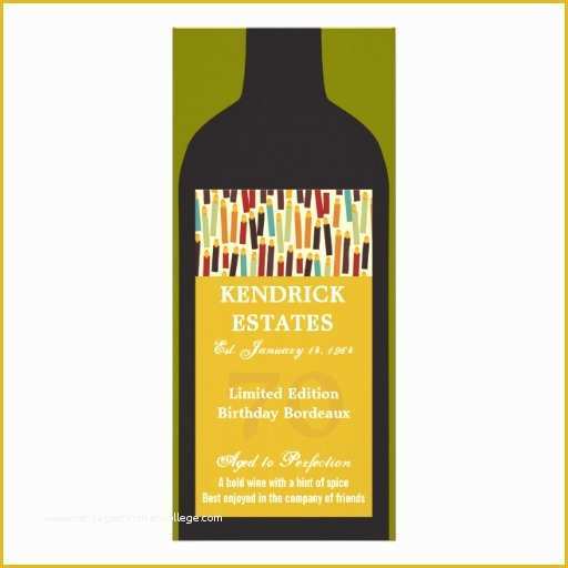 Wine Bottle Invitation Template Free Of 6 000 Aged to Perfection Invitations Aged to Perfection