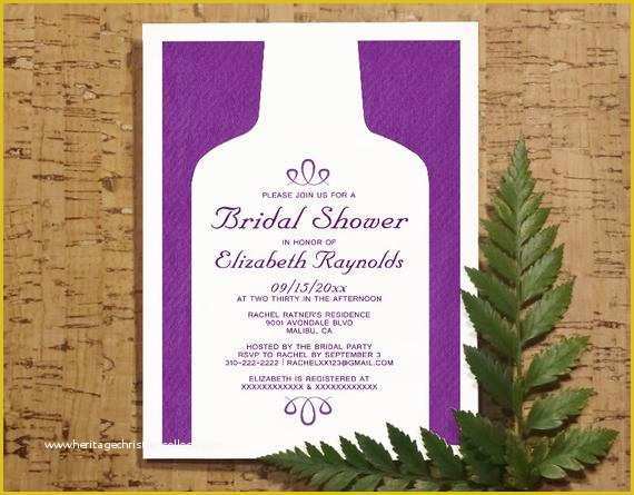 Wine Bottle Invitation Template Free Of Items Similar to Vintage Wine Bottles Bridal Shower