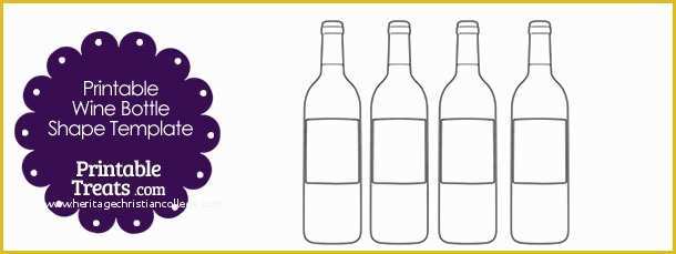 Wine Bottle Invitation Template Free Of Printable Wine Bottle Shape Template