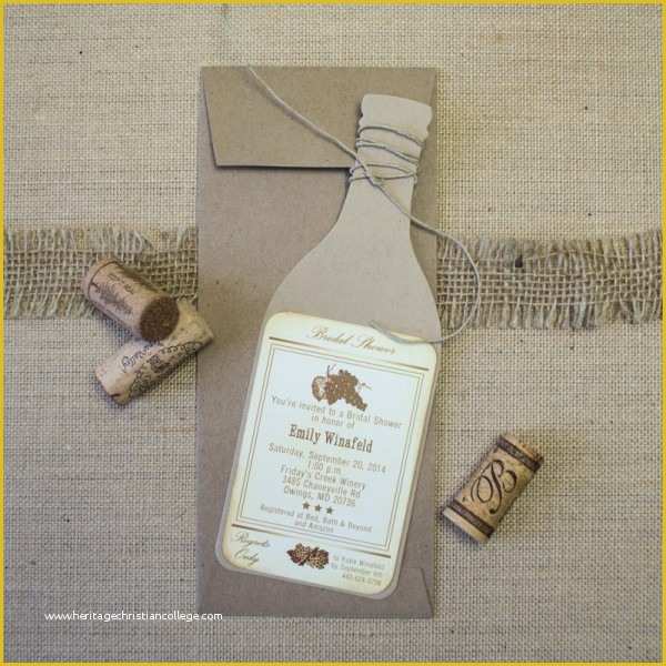 Wine Bottle Invitation Template Free Of Wine Bottle Bridal Shower Invitations too Chic &amp; Little