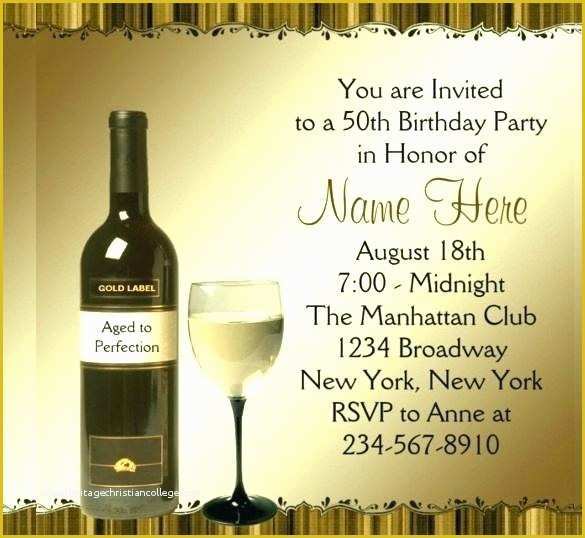 Wine Bottle Invitation Template Free Of Wine Party Invitations with Remarkable for Resulting An