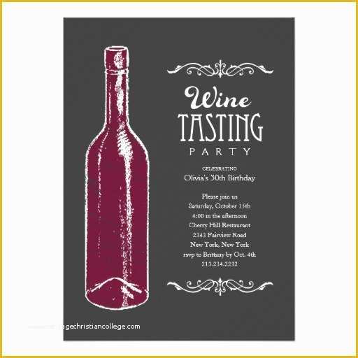 Wine Bottle Invitation Template Free Of Wine Tasting Invitations 5&quot; X 7&quot; Invitation Card