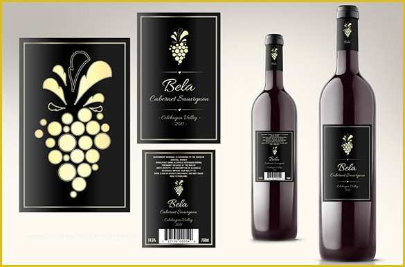 Wine Bottle Tag Template Free Of 35 Wine Label Templates