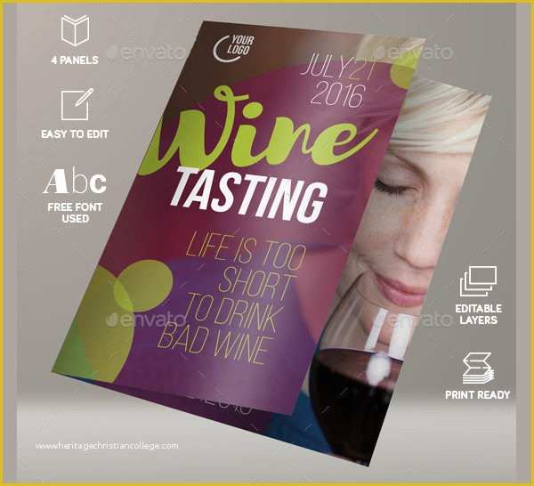 Wine Brochure Template Free Of 25 Wine Brochure Templates Free Psd Ai Eps format